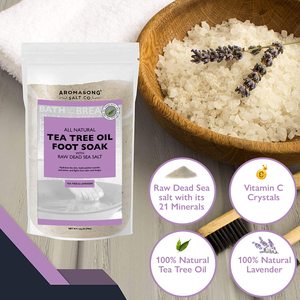 Marque privée Marque blanche Services Huile d'arbre à thé Tremper les pieds avec du sel de la mer morte cru Expérience apaisante Fabriqué aux États-Unis - Product Image 3