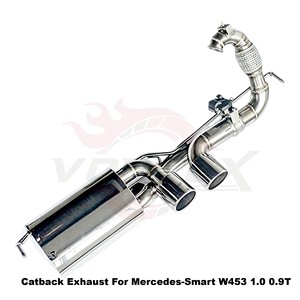 Vortex SS304 Valved Catback <b>Exhaust</b> System for Smart Fortwo Forfour W453 1.0L 0.9T 2016-2025 Direct Fit Muffler - Product Image 2