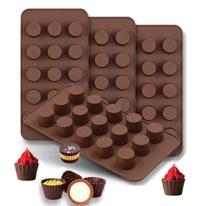 <b>Baking</b> Rectangle Accessories for Soap Peanut Butter Jello Cordial Fat Bombs Kitchen Tools <b>Silicone</b> Mini Cup Molds - Product Image 1