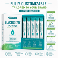 Poudre d'électrolytes OEM, mélange de vitamine C et de minéraux, hydratation, santé immunitaire, production d'énergie, complément alimentaire, formule personnalisée, étiquette privée