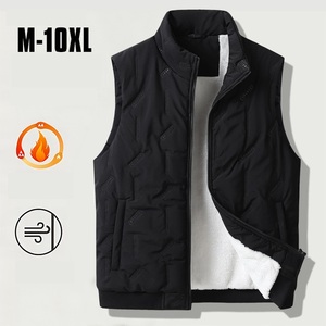Chaleco de invierno para hombre, chaqueta sin mangas, chaleco grueso y cálido, ropa de trabajo, Tops, chaleco Cargo, rompevientos, moda, talla grande - Product Image 4