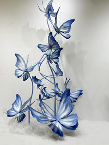 Vente flash W-03 : Papillons géants personnalisés faits à la main en papier pour décorations de mariages et événements - Product Image 6