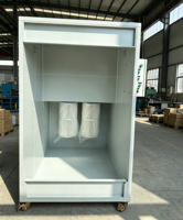 Fabricant de cabines de peinture en poudre avec filtre à cartouche de récupération et ventilateur d'extraction pour l'utilisation en usine de revêtement métallique