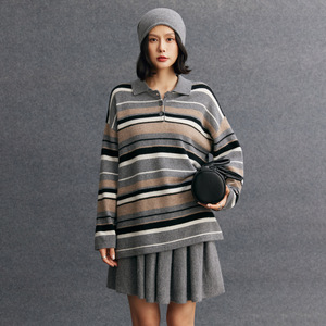 Falda plisada de Cachemira para mujer, minifalda de lana de cintura alta, Falda corta elegante para otoño e invierno, venta al por mayor - Product Image 4