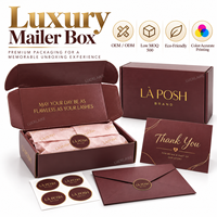 Boîtes cadeaux rouges personnalisées de grande taille avec estampage à chaud doré, boîtes cadeaux en carton de haute qualité pour les marques de beauté et de mode de la Saint-Valentin