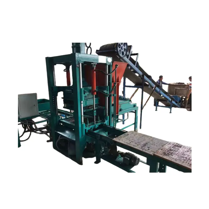 Export to Vietnam KX3-15 PLC Intelligent Control Fully Automatic Hydraulic Concrete Block Brick Machine Production Line