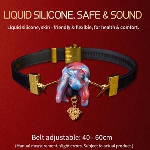 FUNSM - Mordaza Bucal de Silicona Segura para el Cuerpo, Kit de Bondage para Juegos BDSM en Pareja, Mordaza de Fantasía, Tapón Bucal para Hombres y Mujeres, Juguetes Sexuales Fetichistas - Product Image 5