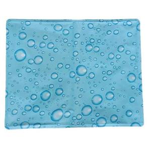 Cama para mascotas de gel refrescante de verano resistente al agua, diseño de ondas de agua plegable grande, alfombrilla de hielo de refrigeración fácil de lavar para gatos y perros - Product Image 6