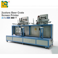 Impresora Automática de Alta Velocidad para Cajas de Plástico de 2 Colores con Curado Instantáneo UV LED para Cajas de Cerveza y Contenedores de Almacenamiento
