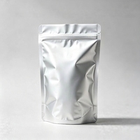 Sachet Doypack refermable en aluminium, épaissi, étanche à l'humidité et imperméable, de qualité alimentaire, à trois soudures latérales, pour chewing-gum, sushi, lait