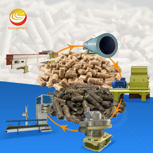 Ligne de production de granulés de bagasse de canne à sucre ORME, machine à granulés de bois, ligne de production de granulés de biomasse de paille de riz et de biochar - Product Image 1