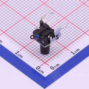 TS-1093A-A13B2-D2 Tactile Switch Through hole Component THT Switch Single Pole Single Throw Round Button 1.8N Right Angle Insert - Product Image 2