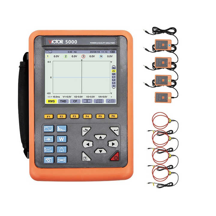 VICTOR 5000 Intelligent Three Phase Power Quality Harmonics Analyzer ...