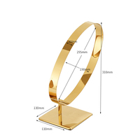 Support de rangement en métal de luxe en gros, présentoir à ceintures, 2 grilles, organisateur de ceintures en cuir, présentoir à ceintures en acier inoxydable doré