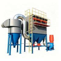 Sac filtrant en acier au carbone YiKun à haut débit d'air et à air inversé, 30000 m³/h, avec une efficacité de 99,99 % pour le stockage et le traitement des céréales