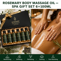 Aceite de Masaje a Base de Plantas con Aroma a Romero y Lavanda, Hidratante y Suavizante para el Cuidado de la Piel Corporal, Set de Regalo para Spa, OEM ODM 100ml
