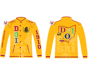 Chaqueta de Carreras Bordada para Mujer, Hijas de Isis Masons |   Chaqueta Raccar Personalizada Bordada con Insignia Masónica para Mujer - Product Image 4