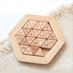 Gioco da Tavolo in Legno Huarong Road, Rompicapo Digitale con Numeri Scorrevoli per Bambini - Product Image 1