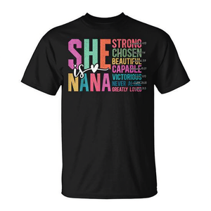 Camiseta She Is Nana Christian para abuela, regalo para mujer, día de la madre - Product Image 2