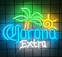 Enseigne néon LED personnalisée, palmier tropical, soleil, étanche, 3D, à intensité variable, pour club de plage, pub, restaurant, entreprises de publicité