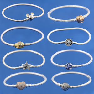 Gelang pesona berlapis mewah dengan manik-manik untuk wanita, dengan pengait barel, bahan rantai ular, desain kupu-kupu terinspirasi Buddha, hadiah. - Product Image 1