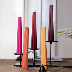 Velas de Cera de Soja Decorativas Románticas para el Hogar, Velas de Pilar Largas para Banquetes - Product Image 4