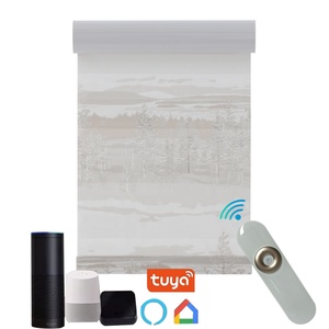 <span class=keywords><strong>Tenda</strong></span> motorizzata triplo paralume shangrila <span class=keywords><strong>stampa</strong></span> <span class=keywords><strong>tenda</strong></span> per finestra cieca tendina - Product Image 3