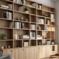 Grande étagère de rangement en bois, bibliothèque pour la chambre à coucher et le salon, meuble d'exposition