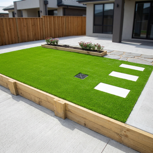 Césped artificial ecológico de primera calidad para paisajismo, jardines, campos deportivos, parques infantiles, hoteles y áreas verdes comerciales - Product Image 2