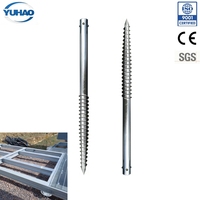 Pieux hélicoïdaux galvanisés à chaud de 2700 mm en acier Q235B EN1090 EXC2 85m pour fondations de maisons/bâtiments/constructions