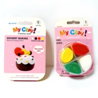 Pâte à modeler non toxique pour enfants, super légère, à base d'air, sur le thème des aliments - Activité créative éducative
