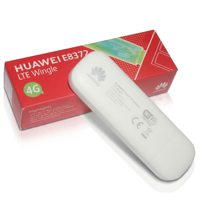 For E8372H-320 CAT4 150Mbps 4G LTE USB Wireless External Modem with 16 User WiFi Support