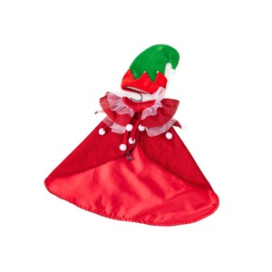 Robe cape mignonne de style dessin animé pour animaux de compagnie, chiens et chats, parfaite pour l'automne et l'hiver, le Nouvel An et Noël. Ours en peluche et panda - Product Image 5
