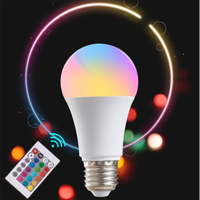 Color Changing E27 LED Bulb with Remote 16 Shades for Room Decoration