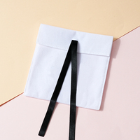 Pochette de luxe en flanelle souple avec logo personnalisé pour bijoux rouge à lèvres haut de gamme velours cordon cadeau bijoux sac en toile de coton