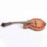 Instruments de musique mandoline de style F faits à la main en bois massif dos en érable flammé d'une seule pièce