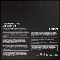 Processeur de bureau AMD Ryzen 7 9700X 8 cœurs, 16 threads, débloqué, 8 cœurs AM5 Zen5, accélération de la mémoire cache pour les jeux, fréquence, CPU en boîte