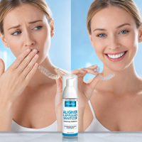 Espuma Limpiadora para Alineadores Dentales, Retenedores, Protectores Bucales y Dentaduras Postizas, Elimina Profundamente las Manchas de Placa
