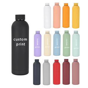 Botellas de agua aisladas de acero inoxidable de 1000ml, 750ml, 500ml, 350ml, de doble pared al vacío, personalizadas, para viaje. - Product Image 6
