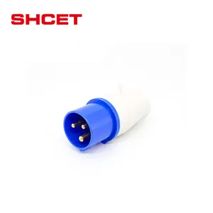 High quality popular sale 5 pin IP44 32a industrial electrical 380v plug socket from SHCET