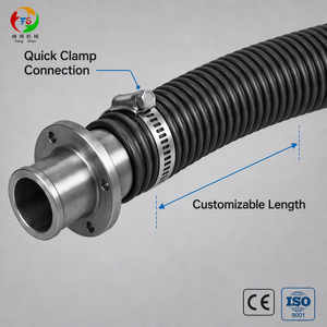 Tuyau en caoutchouc CE ISO 9001 200C Taille complète 76mm 10m pour garage atelier 1YW OEM personnalisé - Product Image 2