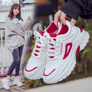 2020 versione coreana di ulzzang Harajuku rosso netto sport scarpe da corsa scarpe da donna - Product Image 3