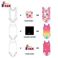 Maillot de bain femme coupe haute en tissu recyclé UPF50+ personnalisé 2024, avec soutien-gorge bandeau et culotte de bain, imprimé floral et léopard, pour la plage