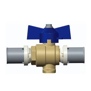 Valvola a sfera manuale ad alta temperatura per compressione dell'acqua in acciaio inossidabile a <span class=keywords><strong>3</strong></span> vie - Product Image 6
