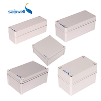 Boîtier de jonction étanche à la poussière IP67 en ABS PC PVC pour extérieur, boîtier de commande certifié CE ROHS, taille personnalisée, couvercle blanc/transparent
