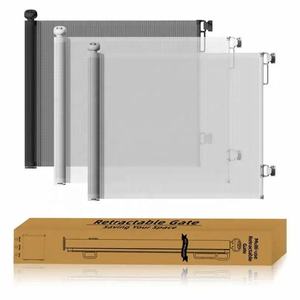 Prodigy Factory Direct <span class=keywords><strong>Prix</strong></span> de gros Porte rétractable en maille de sécurité en métal extra-large pour bébé Convient pour l'intérieur et l'extérieur - Product Image 4