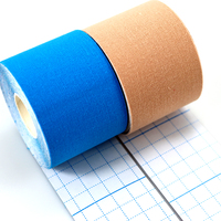 Bande de kinésiologie sportive en nylon extensible 4 directions, imperméable, respirante et hypoallergénique pour la récupération des blessures à la jambe, à la cheville et au genou, unisexe, 5 cm