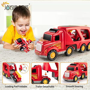 <span class=keywords><strong>Camion</strong></span> <span class=keywords><strong>de</strong></span> lutte contre l'incendie avec 4 petites voitures <span class=keywords><strong>de</strong></span> <span class=keywords><strong>dessin</strong></span> <span class=keywords><strong>animé</strong></span>, véhicules colorés, <span class=keywords><strong>camion</strong></span> <span class=keywords><strong>de</strong></span> Transport - Product Image 2