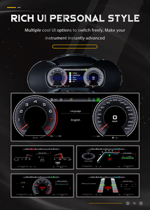 Precling Auto 10,25'' Navidigital Armaturenbrett für Audi A3 8V 2014-2019 Auto LCD-Panel Tachometer Virtuelles Cockpit - Product Image 6