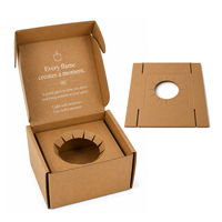 Boîtes d'emballage en papier ondulé E Flute personnalisées à bas prix avec logo imprimé pour les bougies, les produits cosmétiques, les savons faits à la main